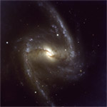 Barred spiral galaxy picture