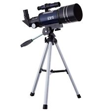 AMSCOPE 300-70mm Compact Telescope for Kids Beginners Astronomical Refractor picture