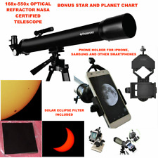 525X TELESCOPE + SOLAR FILTER FOR SOLAR AND FOR STAR OBSERVATION + PHONE MOUNT picture