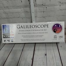 GALILEOSCOPE 50MM (2 in) F/10 Refractor Kit w 20MM Eyepiece 25X & 2X Barlow Lens picture