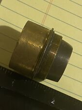 VINTAGE BRASS AND GLASS LENS PIECE- MICROSCOPE OR TELESCOPE LENS PART? picture