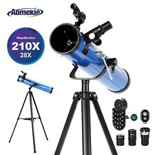 70076 Reflector Telescopes with High Tripod Phone Holder 210X for Moon Watching picture