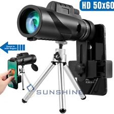 50X60 Zoom HD Lens Monocular Starscope Telescope + Tripod + Clip for Cell Phone picture
