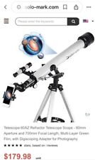 Solomark Telescope  60mm Aperture 700mm Focal Length Professional Refractor New. picture