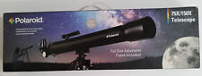 Polaroid IT-160X 75x/150x Refractor Telescope with Tripod Open Box Never Used picture