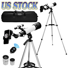 Professional Astronomical Telescope with High Tripod Travel Bag Adults Kids Gift picture