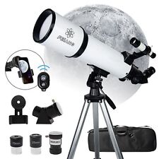 80mm Aperture 600mm Astronomical Refracting Telescope with AZ Mount, 24X-180X... picture