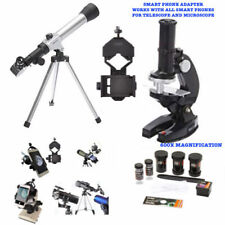  TELESCOPE FULL TRIPOD LUNAR AND FOR STAR OBSERVATION + MICROSCOPE +PHONE MOUNT picture
