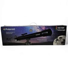 POLAROID (IT-160X) 75X/150X Refractor Telescope With Full Size Adjustable Tripod picture