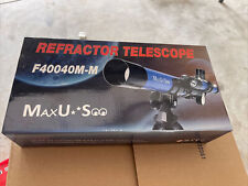 MaxUSee F40040M-M Kids Refractor Telescope 400x40mm 10x42 HD Monocular BAK4  picture