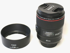 CANON EF 85mm F/1.4L IS USM  Lens (EF Mount). w/Caps,Hood. Excellent Condition picture