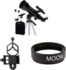 Celestron 70MM Portable Refractor Telescope Fully-Coated Glass Optics W/Adapter picture