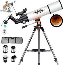 BOBLOV Telescopes for Adult Kids, Astronomical Refractor Stainless Steel Tripod picture