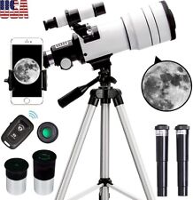 Professional Astronomical Telescope with High Tripod  Adults Kids Gift Portable picture