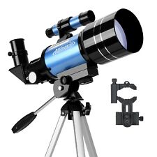 70mm Lens Telescopes Astronomical 15-150X with Tripod Mobile Adapter Kids Gift picture