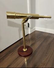 Bushnell HarborMaster Solid Brass Telescope W/Wooden Base 35 x 60 mm Lens picture