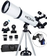 Telescope 80mm Aperture 600mm - Astronomical Portable Refracting Telescope Fully picture