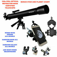 525X LUNAR PLANETARY STAR TELESCOPE + TRIPOD + PHONE MOUNT + REMOTE MOON FILTER picture