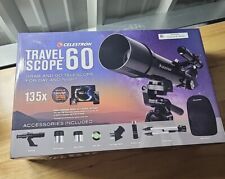 NEW Celestron Travel Scope 60 (60mm Refractor Telescope) with Accessories. picture
