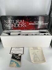 Natural Wonders 60AZ Altazimuth Refracting White Telescope Kids Room Star Watch picture