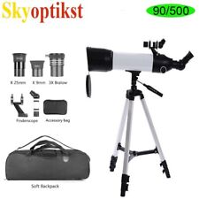 Skyoptikst 500X90mm 20-180X Telescope Astronomical 90AZ with Carrying Bag Gift picture