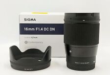 Sigma 16mm F1.4 DC DN Lens For Sony E-Mount picture