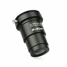 SVBONY Barlow Lens 2X 1.25 Inch Metal Fully Blackened Telescope Accessory   picture