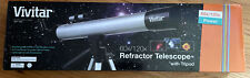 Vivitar TEL50600 60X/120X Telescope Refractor w Tripod Black VIVTEL50600-NOC-STK picture