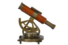 Mini Leather Antique Telescope with compass picture