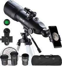 Telescopes for Adults Astronomy, 80Mm Astronomical Travel Telescopes with Moon F picture