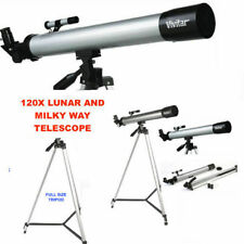 HD REFRACTOR TELESCOPE 60X-120X WITH FULL SIZE TRIPOD FREE FAST SHIPPING NIB picture