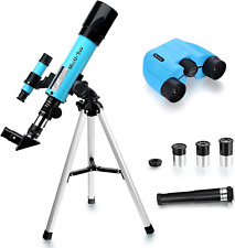 Lunar Telescope for Kids and Astronomy Beginners, Refractor Telescope with Finde picture