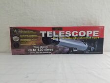 Telescope with 4' Adjustable Aluminum Tripod - View Objects up to 120 Times picture