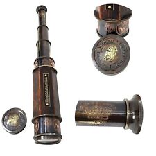 Marine Spyglass Vintage Nautical Pull Out Telescopes Antique Brass Collection picture