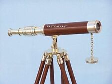 NauticalMart Floor Standing Brass Harbor Master Telescope 30
