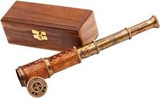 Collectible Nautical Antique Personalized Telescope Wooden Box (Dollond London) picture