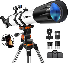 Telescope 90MM Aperture 800MM Astronomy,Portable Professional Refractor Tripod  picture