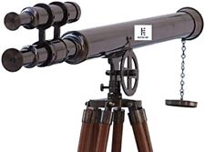 NauticalMart Solid Brass Nickel Griffith Astro Nautical Telescope with Tripod St picture