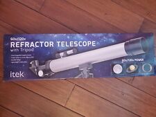 Itek Refractor Telescope 60x/120x refractor telescope new in box with tripod picture