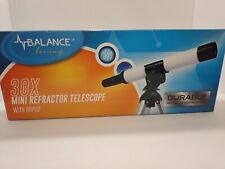 Balance Living Mini Refractor Telescope 30mm/30 X W Tripod 9.5