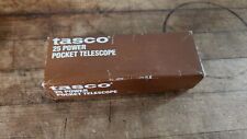 Vintage Tasco 25 Power Pocket Telescope Model 1AG 25X30 mm With Case and Box NOS picture