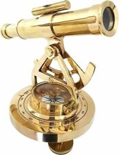 Vintage Brass Transit Alidade Telescope Compass Survey Instrument Theodolite picture