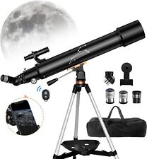 Qniuco Telescope, 80mm Aperture 800mm Telescopes for Adults Astronomy & Kids... picture