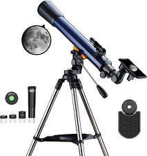 Telescope for Adults 700X70Mm with K4/10/20 Eyepieces 525X Telescopes for Kids a picture