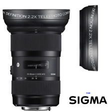 2.2X HD 16K TELEPHOTO LENS FOR Sigma 18-35mm f/1.8 DC HSM Art Lens for Canon EF picture