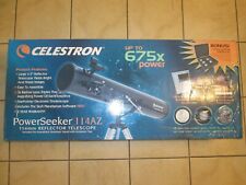 Celestron PowerSeeker 114AZ Telescope ~ Complete Package W/ BONUS Eyepieces MINT picture