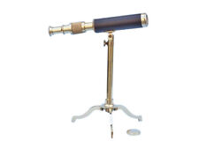 Solid Brass Telescope on Stand 17