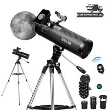 114AZ Newtonian Reflector Astronomical Telescope 150X for Moon Watching Adults picture