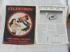 Genuine Vintage CELESTRON Precision Optics Telescope Brochure picture