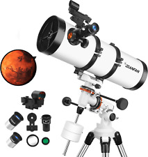 Telescope 150EQ Astronomical Reflector Equatorial Kids Beginners 2X Barlow Lens picture